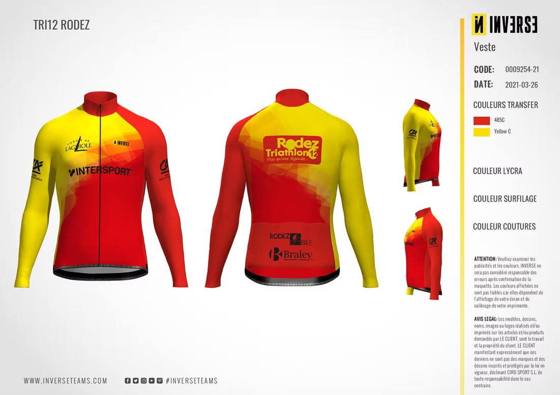 Veste Rodez Triathlon 12 Veste Rodez Triathlon 12